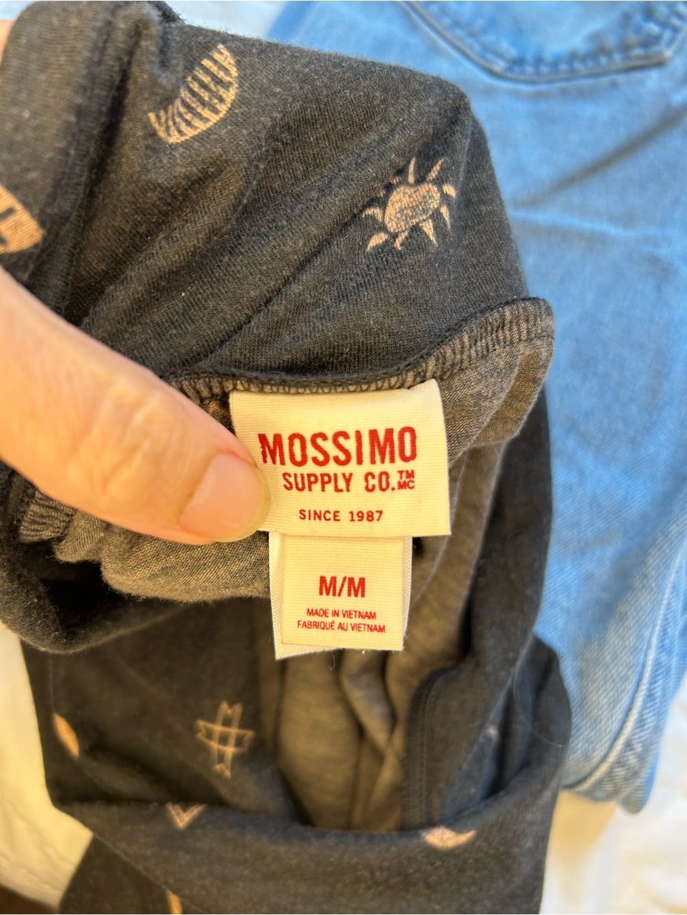 Mossimo Supply Co. Black Maxi Skirt with Beige Boho Print - Picture 2 of 5